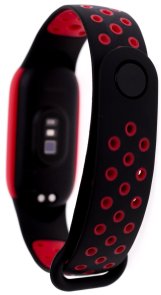 Ремінець Climber for Xiaomi Mi Band 5/6 - Nike Black red