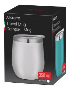 Фото: Термочашка Ardesto Compact Mug 350ml White (AR2635MMW) № 2 | KTC
