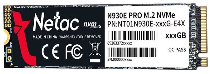 Фото: SSD-накопичувач Netac N930E Pro 2280 PCIe 3.0 x4 256GB (NT01N930E-256G-E4X) № 3 | KTC