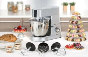 Планетарний міксер Tefal Masterchef Grande QB813D38 1500Вт, 6 насадок