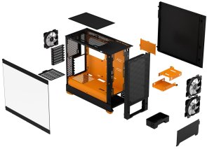 Корпус FRACTAL DESIGN Pop Air RGB Orange with window (FD-C-POR1A-05)