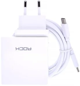Фото: Зарядний пристрій Rock Space T31 GaN 65W Super Fast White (RH-PD65W) № 3 | KTC