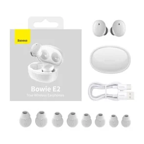 Фото: Навушники Baseus Bowie E2 TWS White (NGTW090002) № 9 | KTC