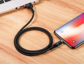 Фото: Кабель Usams US-SJ352 U32 2.4A AM / Lightning 1m Black (SJ352USB01) № 4 | KTC