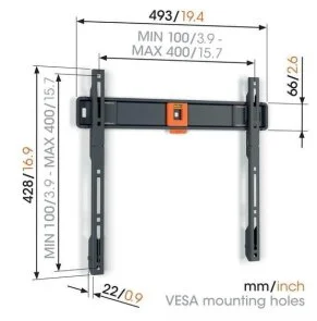 Фото: Кронштейн Vogels TVM 1403 Black (1814030) № 2 | KTC