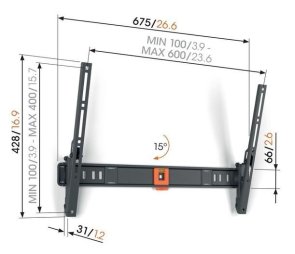 Кронштейн Vogels TVM 1613 Black (1816130)