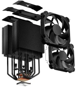 Фото: Кулер для процесора Jonsbo HX7280 Black № 9 | KTC