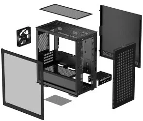 Фото: Корпус Deepcool CH370 Black with window (R-CH370-BKNAM1-G-1) № 12 | KTC