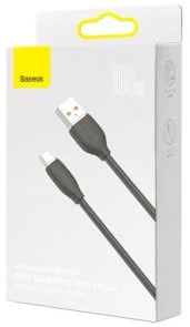 Фото: Кабель Baseus Jelly Liquid Silica Gel Fast Charging 100W AM/Type-C 1.2m Black (CAGD010001) № 7 | KTC