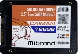 Фото: SSD-накопичувач Mibrand Caiman SATA III 128GB (MI2.5SSD/CA128GBST) № 2 | KTC