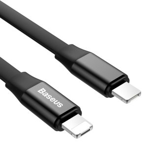 Кабель Baseus Portable Cable AM / Lihgtning/MicroUSB 1.2m Black (CALMBJ-01)