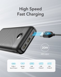 Батарея універсальна Veger L30 30000mAh 20W Black (6970453554167)