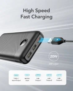 Фото: Батарея універсальна Veger L30 30000mAh 20W Black (6970453554167) № 5 | KTC