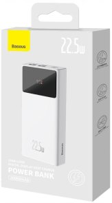 Батарея універсальна Baseus Star Lord Display 20000mAh 22.5W White (PPXJ060002)