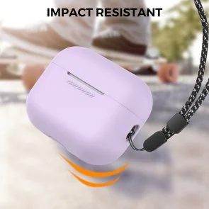Фото: Чохол for AirPods Pro 2 - Silicon Case DELIDIGI Lavender № 6 | KTC
