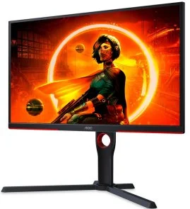 Фото: Монітор AOC 25G3ZM/BK Black/Red - 24.5" VA / 1920×1080 / 240 Гц / AMD FreeSync Premium, Adaptive Sync / Pivot / HAS № 2 | KTC