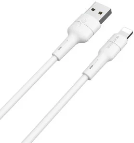 Фото: Кабель BOROFONE BX30 Silicone 2.4A AM / Lightning 1m White (BX30LW) № 2 | KTC