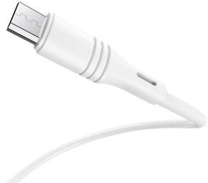 Кабель BOROFONE BX43 CoolJoy 2.4A AM / MicroUSB 1m White (BX43MW)