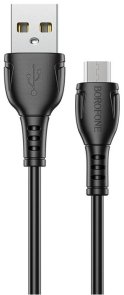 Кабель BOROFONE BX51 Triumph 2.4A AM / MicroB 1m Black (BX51MB)