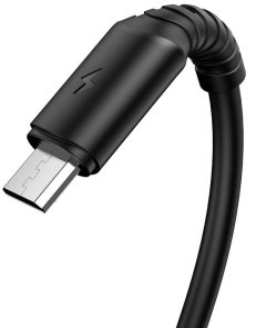 Кабель BOROFONE BX47 Coolway AM / MicroUSB 2.4A Black (BX47MB)