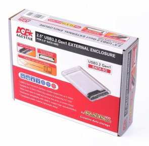 Кишеня зовнішня Agestar 3UB2P6 USB3.2 G1 Transparent (3UB2P6 (Transparent))