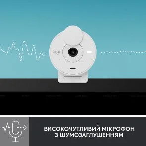 Фото: Web-камера Logitech Brio 300 Off-White (960-001442) № 11 | KTC