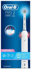 Електрична зубна щітка Braun Oral-B Pro2 2000 Sensi Ultrathin D501.513.2 White