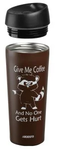 Фото: Термочашка Ardesto Coffee time Raccoon 450ml Brown (AR2645DML) № 2 | KTC