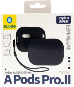 Чохол для AirPods Pro 2 BLUEO Silicon Case,Deep Blue 