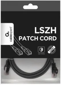 Фото: Патч-корд Cablexpert SFTP RJ45 Cat.6a 0.25m Black (PP6A-LSZHCU-BK-0.25M) № 2 | KTC