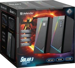 Фото: Колонки Defender Solar 3 Black (65103) № 3 | KTC