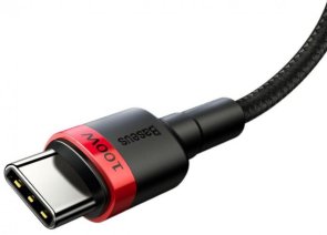 Кабель Baseus Cafule PD 2.0 100W Type-C / Type-C 2m Red (CATKLF-AL91)