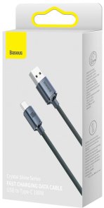 Кабель Baseus Crystal Shine Series 100W 5A AM / Type-C 2m Black (CAJY000501)