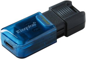 Флешка Type-C Kingston DataTraveler 80 M 256GB Blue/Black (DT80M/256GB)