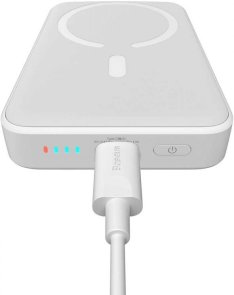 Батарея універсальна Baseus Magnetic Mini Wireless Fast Charge 10000mAh 20W White (PPCX030002)