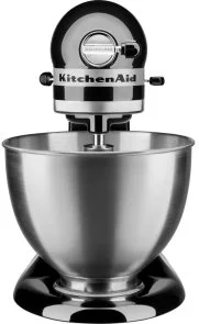 Фото: Планетарний міксер KitchenAid Mixer tilt-head 4.3L Classic 5K45SS Onyx Black (5K45SSEOB) № 3 | KTC