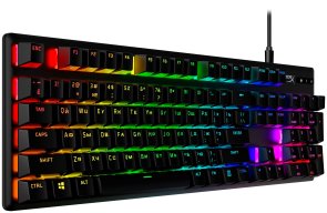 Клавіатура HyperX Alloy Origins Red RGB PBT ENG/RU USB Black (639N3AA)