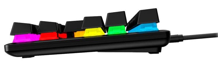 Клавіатура HyperX Alloy Origins Core PBT Aqua ENG/RU USB Black (639N9AA)