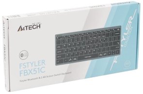 Клавіатура компактна A4tech Fstyler FBX51C Grey