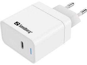  Зарядний пристрій Sandberg USB-C AC Charger PD65W White (441-48)