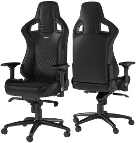  Крісло Noblechairs Epic Series Black (REAL LEATHER BLACK)