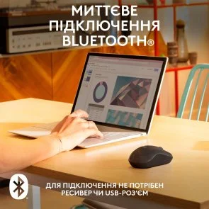 Фото: Миша Logitech M240 Silent Graphite (910-007119) № 8 | KTC