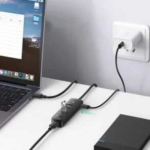 Фото: USB-хаб UGREEN CM416 Black (80657) № 2 | KTC