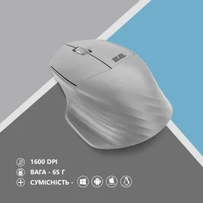 Фото: Миша 2E MF280 Silent Wireless Gray (2E-MF280WGR) № 6 | KTC