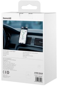 Кріплення для мобільного телефону Baseus Metal Age II Gravity Car Mount Air Outlet Version Black (SUJS000001)