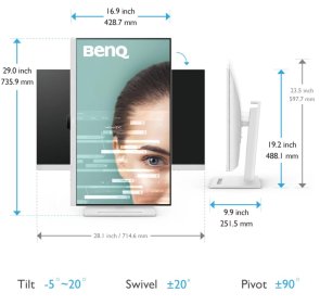 Монітор BenQ GW3290QT White (9H.LLHLA.TBE)