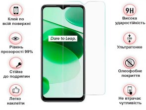 Захисне скло BeCover for Realme C35 - 3D Crystal Clear Glass (708129)