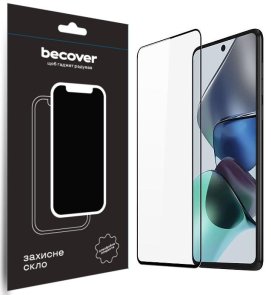 Захисне скло BeCover for Motorola G13/G23/G53 - Black (708844)