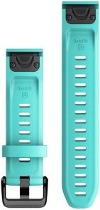 Ремінець Garmin for Fenix 7S - 20mm QuickFit Silicone Band Aqua (010-13102-05)