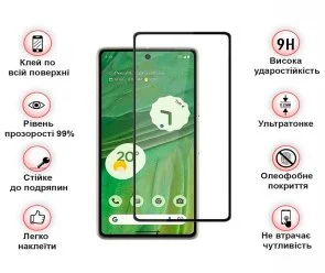 Фото: Захисне скло BeCover for Google Pixel 7 - Black (708571) № 2 | KTC